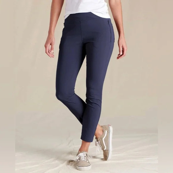 Toad&Co Pants - Toad And Co Rover Moto Crop Pant Women's Size 0 Navy Blue